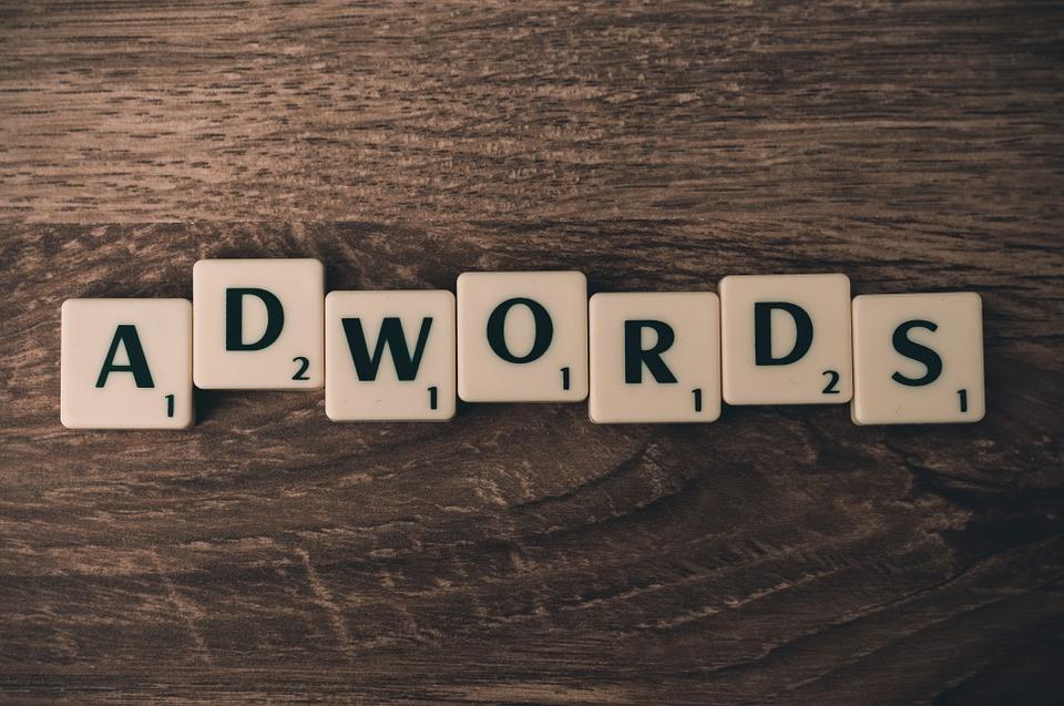 "AdWords" written in Scrabble letters | SEO Surrey | Thunderbolt Digital