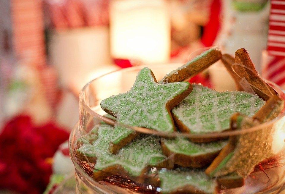 Green Christmas star cookies | Web Design Surrey