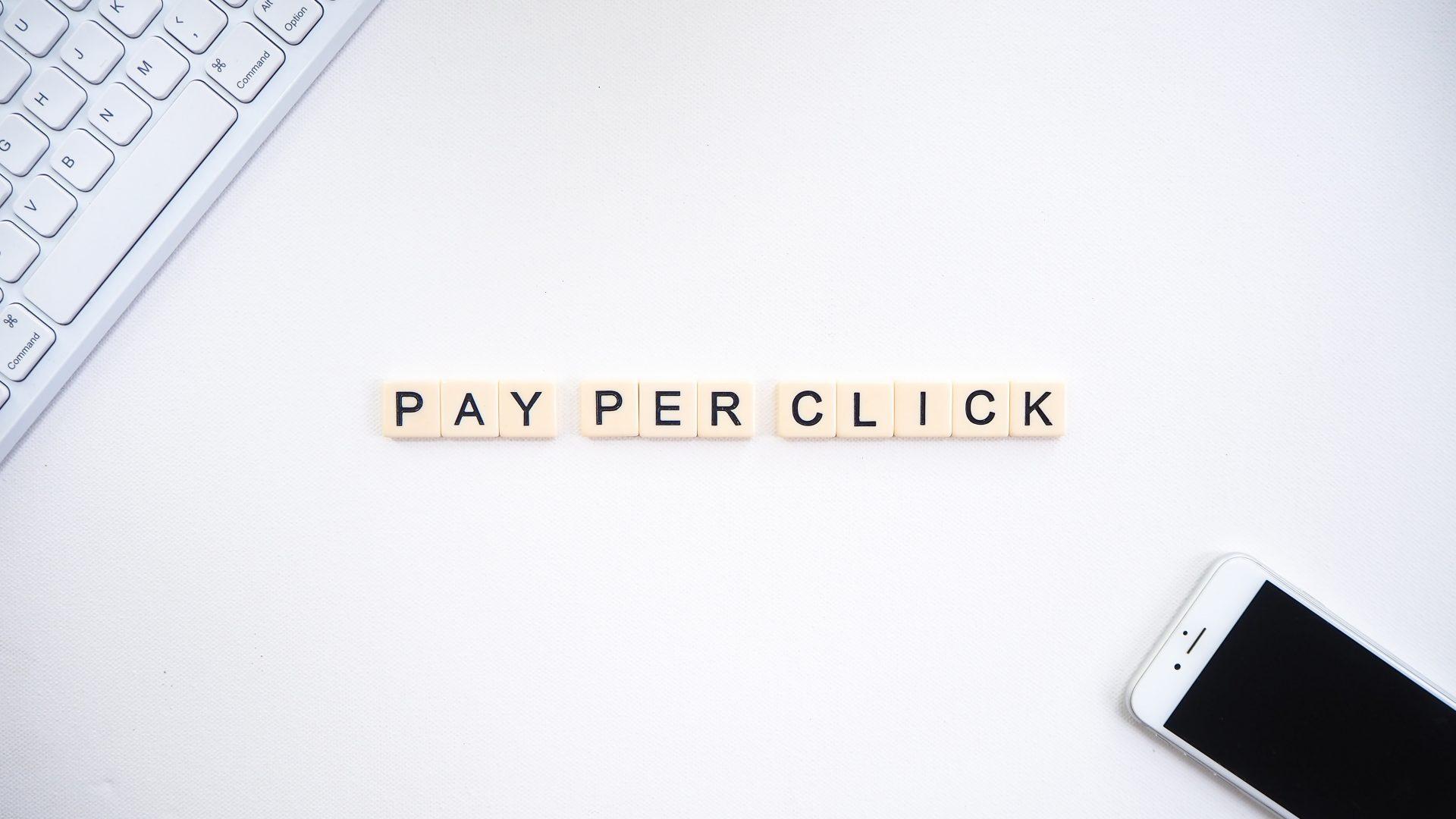 Pay per click scrabble letters