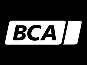 BCA's logo in all white