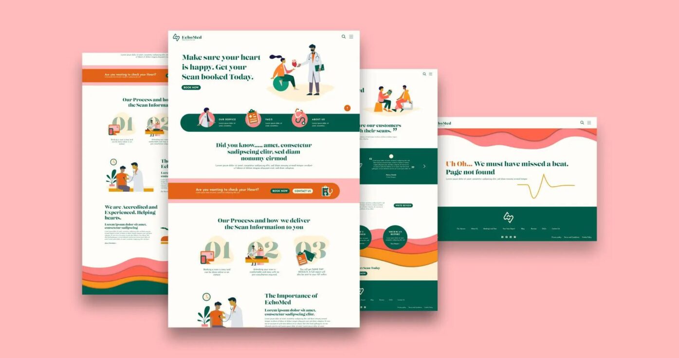 EchoMed website pages