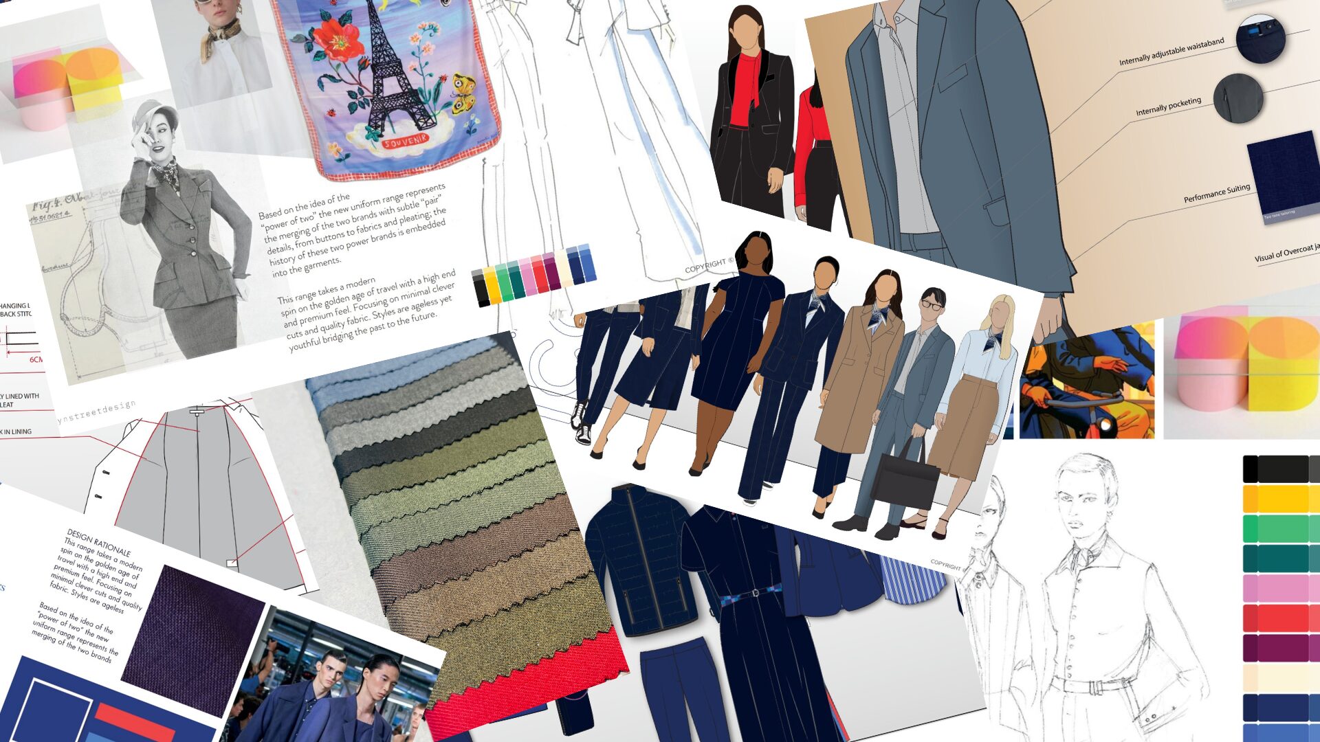 Example of a JSD uniform design moodboard