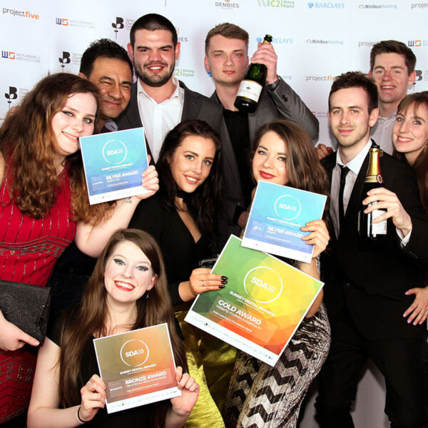 Beads spelling out "Pay Per Click" against a wooden background, with the heading "Our pick of the top 5 PPC agencies in Surrey"