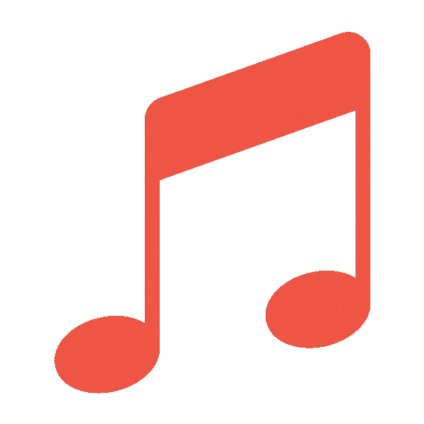 Pulsing musical note icon