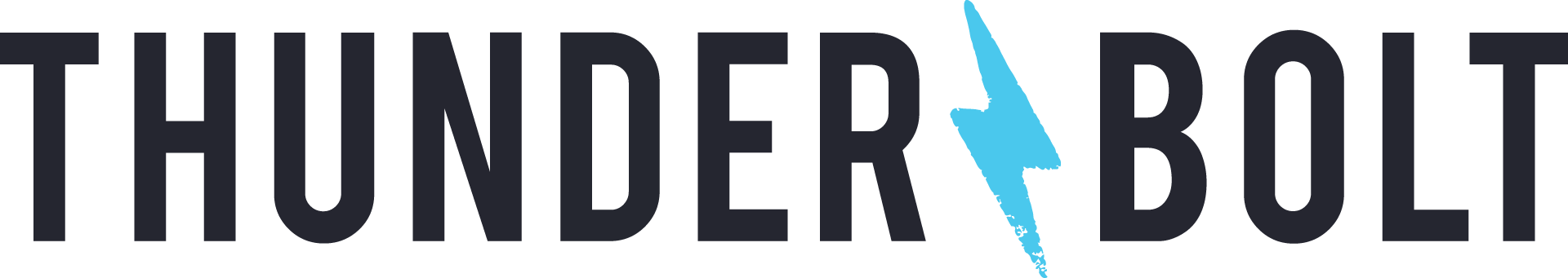 The Thunderbolt logo in black