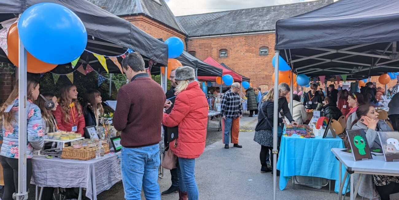 A market at Farnham Maltings