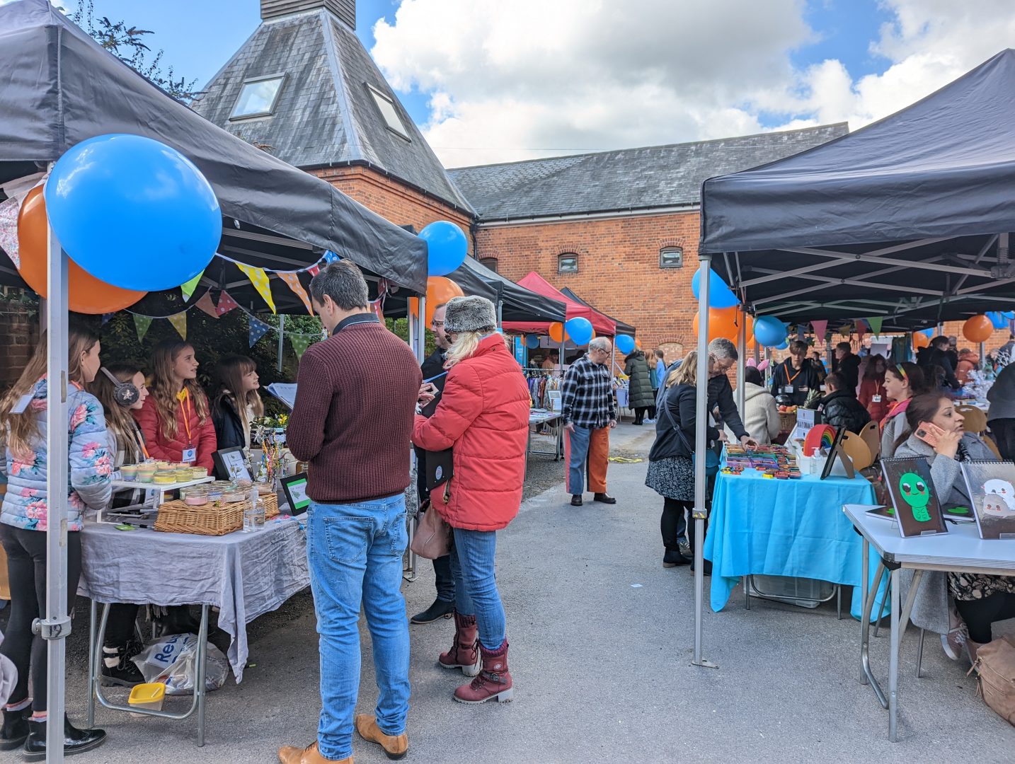 A market at Farnham Maltings