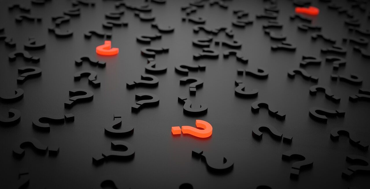 A table full of question marks generated by web design jargon!