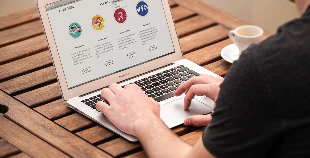 A website displayed on a MacBook, brought to you by Surrey web design experts Thunderbolt Digital