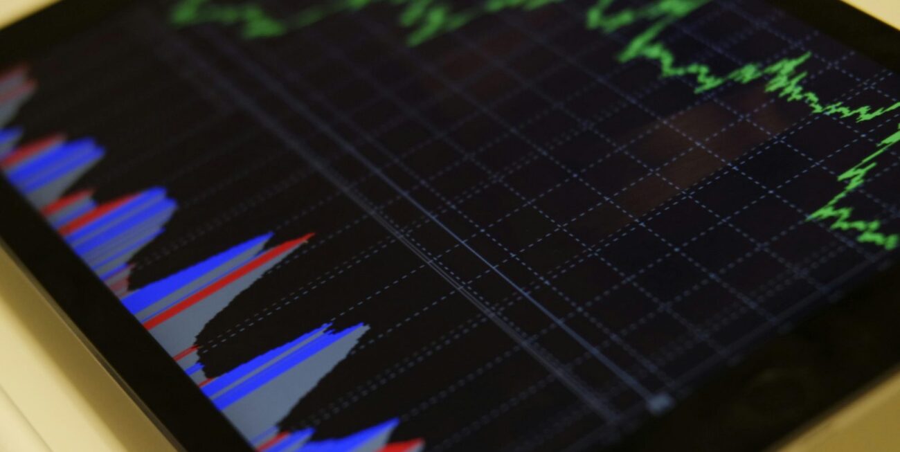 A tablet showing data trends | Farnham Web Design