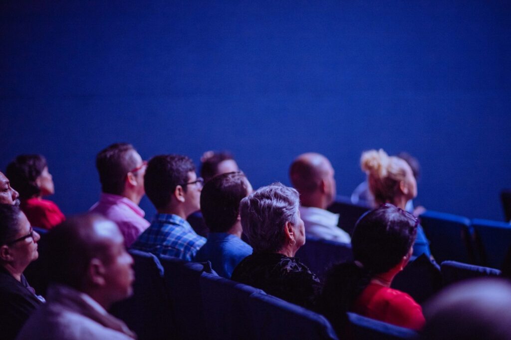 A crowd sat in an auditorium