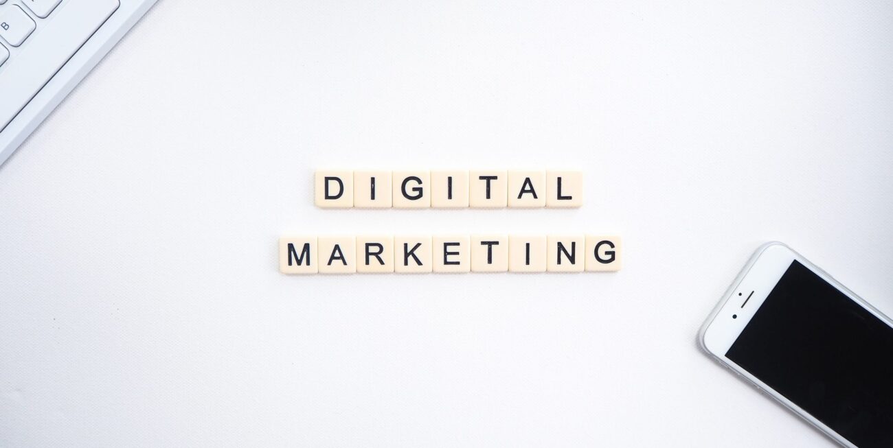 Digital Marketing scrabble letters