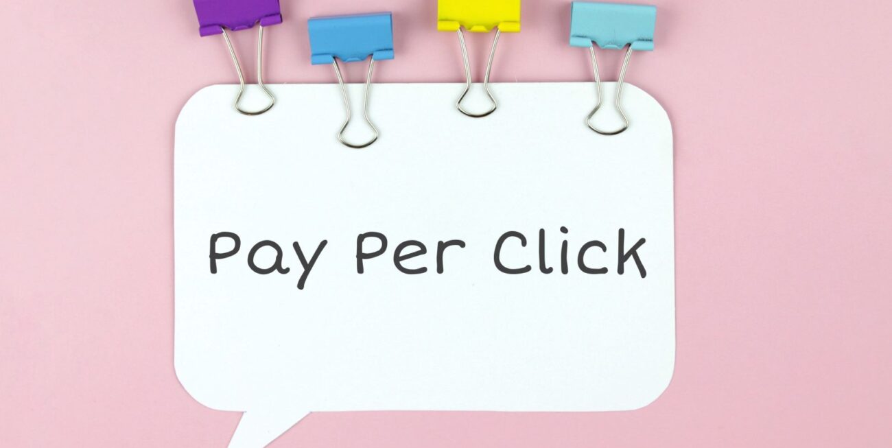 Pay per click written in a speech bubble | Farnham PPC